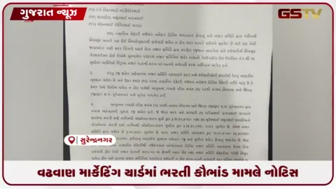 VIDEO: સુરેન્દ્રનગરના વઢવાણ યાર્ડમાં ગેરરીતિ બદલ પૂર્વ હોદ્દેદારોને નોટિસ અપાઈ.