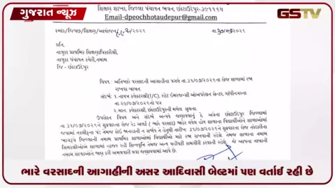 VIDEO: ભારે વરસાદની આગાહીને લીધે છોટાઉદેપુરમાં શાળાઓમાં રજા જાહેર