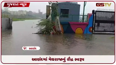 VIDEO: આણંદમાં મેઘરાજાનું રૌદ્ર સ્વરૂપ: બોરસદમાં પોણા સાત ઇંચ વરસાદ ખાબક્યો