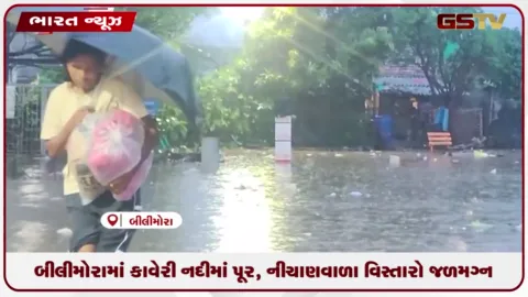 VIDEO: બીલીમોરામાં કાવેરી નદીમાં પૂર, નીચાણવાળા વિસ્તારો જળમગ્ન