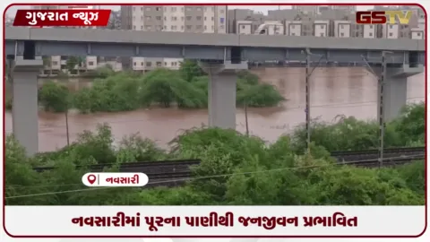 VIDEO: નવસારીમાં પૂર્ણા, અંબિકા અને કાવેરી નદીમાં ઘોડાપૂર આવતા ત્રીસ ટકાથી વધુ વિસ્તાર પાણીમાં ગરકાવ