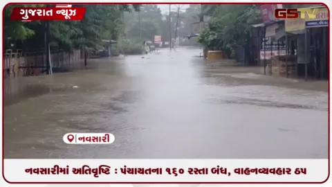 VIDEO: નવસારીમાં અતિવૃષ્ટિ : પંચાયતના 160 રસ્તા બંધ, વાહનવ્યવહાર ઠપ!