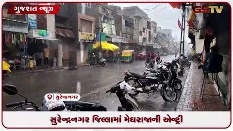 VIDEO: સુરેન્દ્રનગર જિલ્લામાં મેઘરાજાની એન્ટ્રી