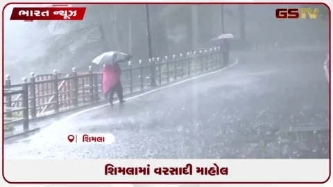 VIDEO: શિમલામાં વરસાદી માહોલ