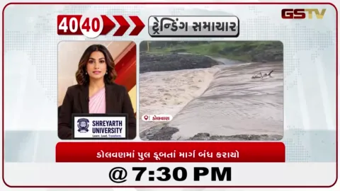VIDEO: News 40-40/ડોલવણમાં પુલ ડૂબતાં માર્ગ બંધ કરાયો