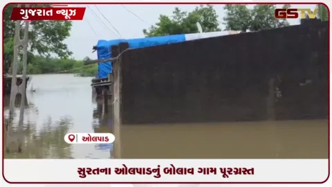 VIDEO: સુરતના ઓલપાડમાં પૂરના પાણી ન ઓસરતા રોષ