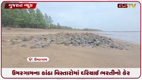 VIDEO: વલસાડના ઉમરગામ તાલુકાના કાંઠા વિસ્તારોમાં દરિયાઈ ભરતીથી વ્યાપક ધોવાણ અને વિનાશના દ્રશ્યો