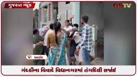 VIDEO: વિદ્યાનગરમાં ગોબરની ગંદકી મુદ્દે રહિશો અને પશુપાલકો વચ્ચે મારામારી