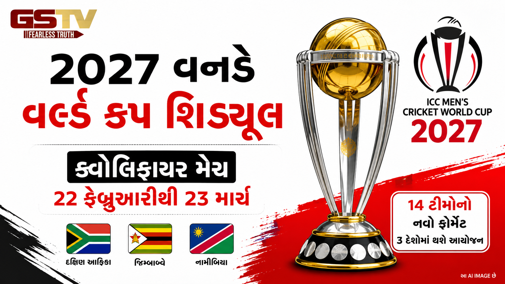 ત્રણ દેશોની યજમાનીમાં રમાશે 2027 વર્લ્ડ કપ, ICCએ જાહેર કરી ક્વૉલિફાયરની તારીખો