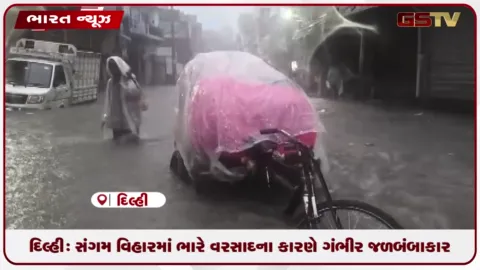 VIDEO: દિલ્હી: સંગમ વિહારમાં ભારે વરસાદના કારણે ગંભીર જળબંબાકાર