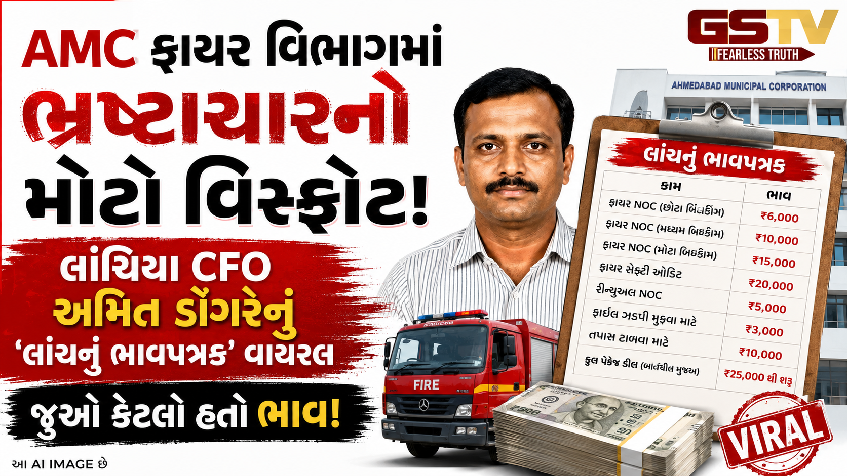 NOC આપવાના નામે અમદાવાદમાં કરોડોનો 'તોડ'! S.G. હાઈવે પર 9 લાખ સુધી વસૂલાતી લાંચ, સીનિયર અધિકારીઓ પણ રડારમાં!