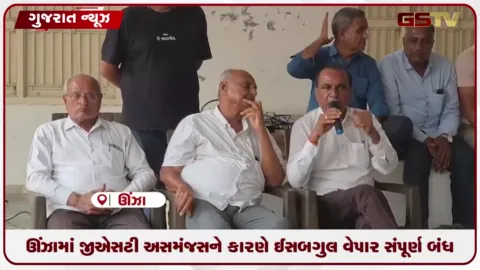 VIDEO: ઊંઝામાં જીએસટી અસમંજસને કારણે ઈસબગુલ વેપાર સંપૂર્ણ બંધ