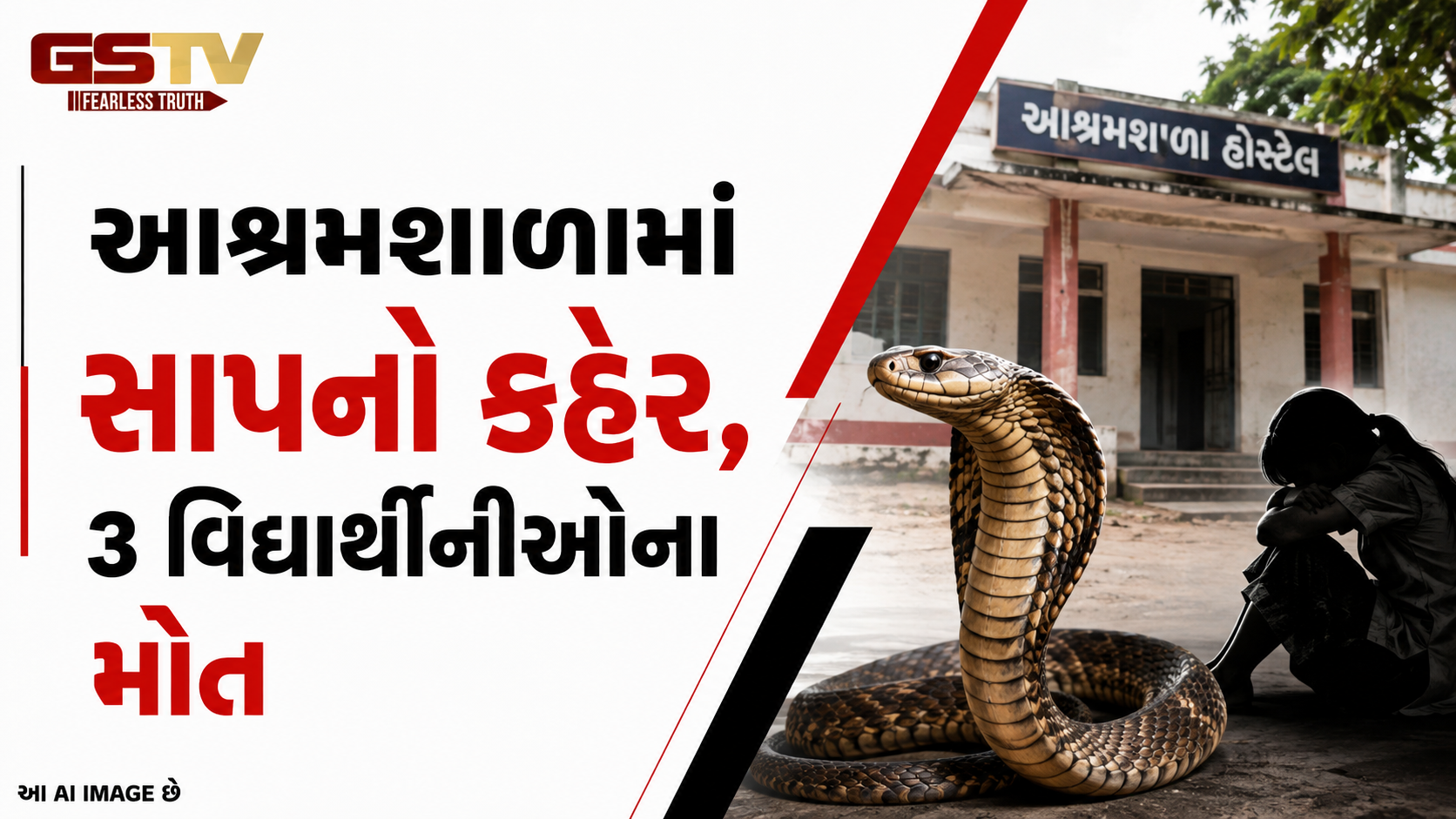 મહારાષ્ટ્રમાં આશ્રમશાળાની હોસ્ટેલમાં સાપનો કહેર, 6 વિદ્યાર્થીનીઓને ડંખ, 3નાં મોત