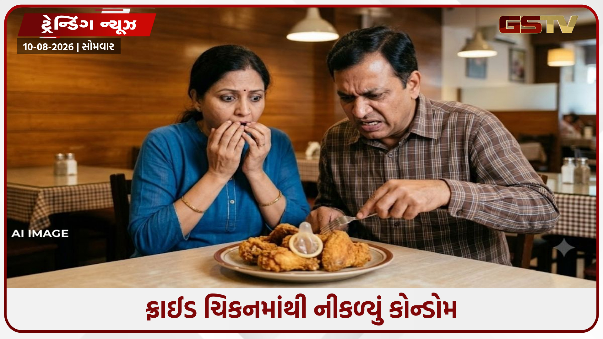 ફ્રાઈડ ચિકનમાંથી નીકળ્યું કોન્ડોમ, જોતાં જ દંપતીનો ગયો પિત્તો, રેસ્ટોરન્ટ સામે ₹૧૨.૫ કરોડનો દાવો