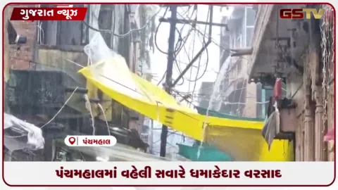 VIDEO: શહેરામાં માત્ર બે કલાકમાં અઢી ઈંચ વરસાદ ખાબકતા રસ્તાઓ પર વહી નદીઓ