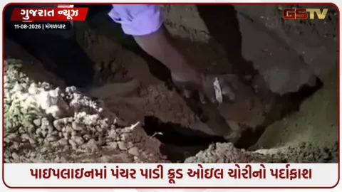 VIDEO: ગુજરાત ATS અને રાજસ્થાન પોલીસની મોટી કાર્યવાહી, ક્રૂડ ઓઇલ ચોરી કરતી ગેંગના 8 શખ્સોની ધરપકડ