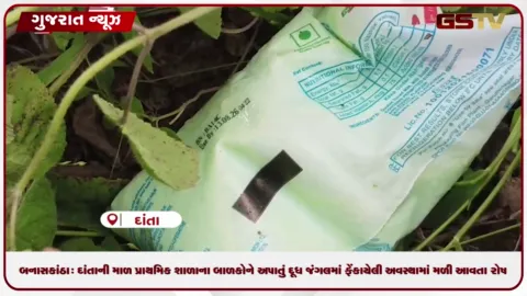 VIDEO: બનાસકાંઠા: દાંતાની માળ પ્રાથમિક શાળાના બાળકોને અપાતું દૂધ જંગલમાં ફેંકાયેલી અવસ્થામાં મળી આવતા રોષ