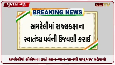 VIDEO: 80મા સ્વાતંત્ર્ય દિવસે અમરેલીમાં ભવ્ય રાજ્યકક્ષાનો સમારોહ, CM ભૂપેન્દ્ર પટેલે ફરકાવ્યો રાષ્ટ્રધ્વજ