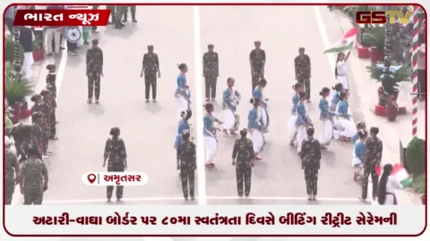 VIDEO: અટારી-વાઘા બોર્ડર પર 80મા સ્વતંત્રતા દિવસે બીટિંગ રીટ્રીટ સેરેમની