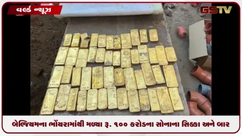 VIDEO: બેલ્જિયમના ભોંયરામાંથી મળ્યા રૂ. 100 કરોડના સોનાના સિક્કા અને બાર