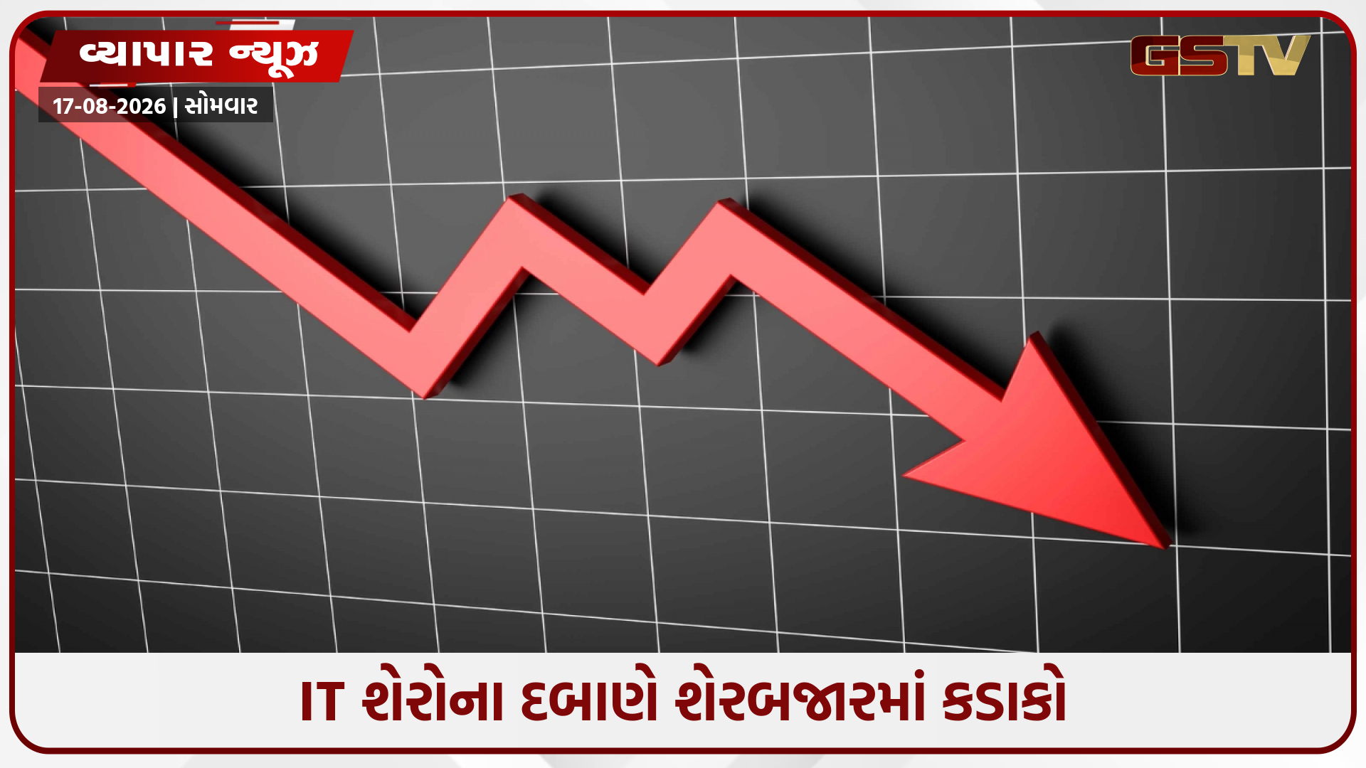 IT શેરોમાં વેચવાલીથી શેરબજાર વિખેરાયુંઃ સેન્સેક્સ 281 અને નિફ્ટી 78 પોઇન્ટ ઘટ્યો
