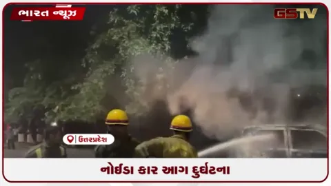 VIDEO: નોઈડા કાર આગ દુર્ઘટના
