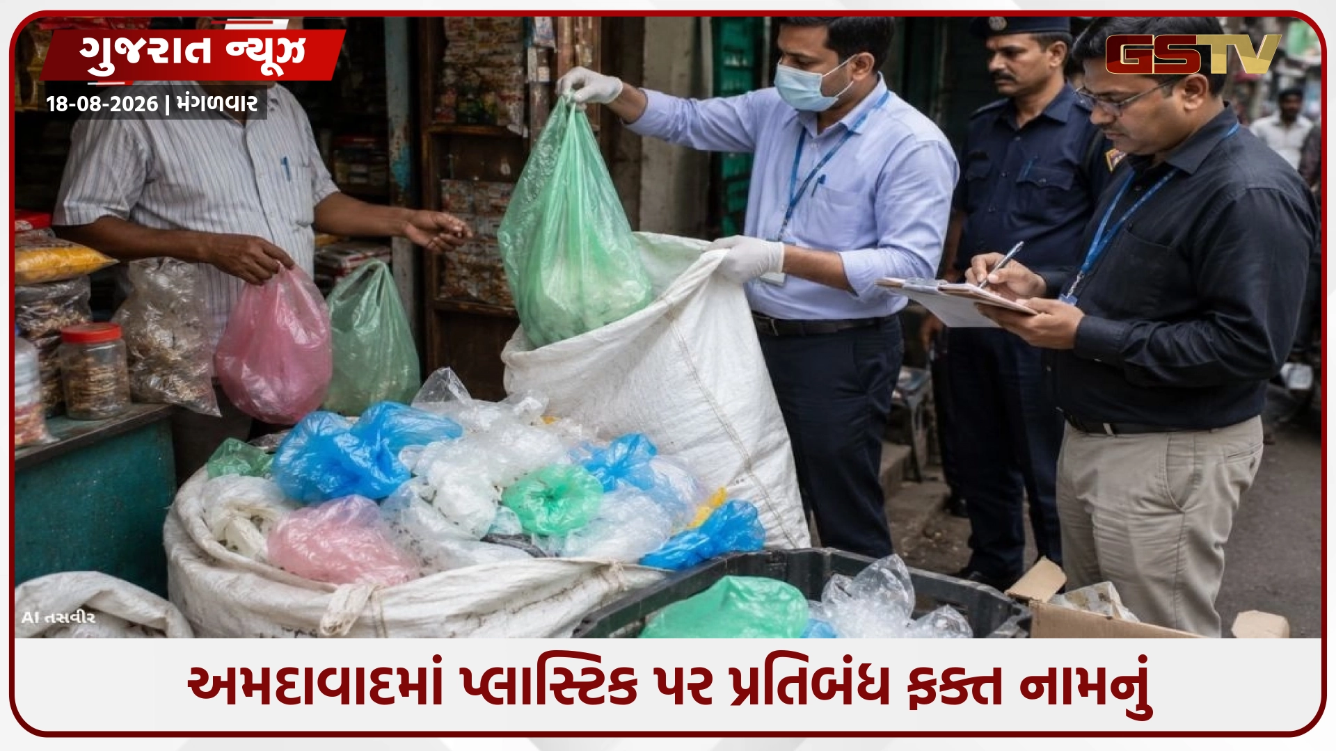 Ahmedabad / કડક કાર્યવાહી છતાં સિંગલ યુઝ પ્લાસ્ટિકનો બેરોકટોક વપરાશ: AMCએ 1.28 લાખ દુકાનદારોને ફટકારી નોટિસ