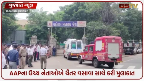 VIDEO: કેજરીવાલ-ભગવંત માન ચૈતર વસાવાને મળવા વડોદરા સેન્ટ્રલ જેલ પહોંચ્યા, પોલીસ દ્વારા ચુસ્ત બંદોબસ્ત ગોઠવાયો