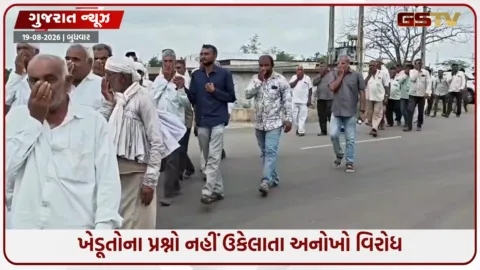 VIDEO: દેવભૂમિ દ્વારકા જિલ્લામાં ખેડૂતોએ મોં પર હાથ રાખી કર્યો અનોખો વિરોધ, આ મુદ્દાઓ પર સરકાર સમક્ષ કરી ઉગ્ર રજૂઆત
