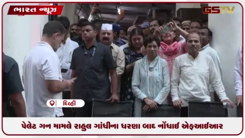 VIDEO: પેલેટ ગન મામલે રાહુલ ગાંધીના ધરણા બાદ નોંધાઈ FIR