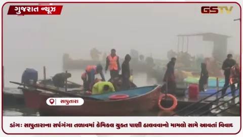 VIDEO: ડાંગ: સાપુતારાના સર્પગંગા તળાવમાં કેમિકલયુક્ત પાણી ઠાલવવાનો મામલો સામે આવતાં વિવાદ