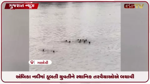 VIDEO: નવસારીના ગણદેવીમાં અંબિકા નદીમાં મૂર્તિ વિસર્જન દરમિયાન યુવતી ડૂબતાં બચાવાઈ