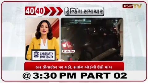 VIDEO: બોડેલી-હાલોલ હાઇવે પર સાઇન બોર્ડ વિના કાર ડિવાઇડર પર ચઢી, અકસ્માત સર્જાયો
