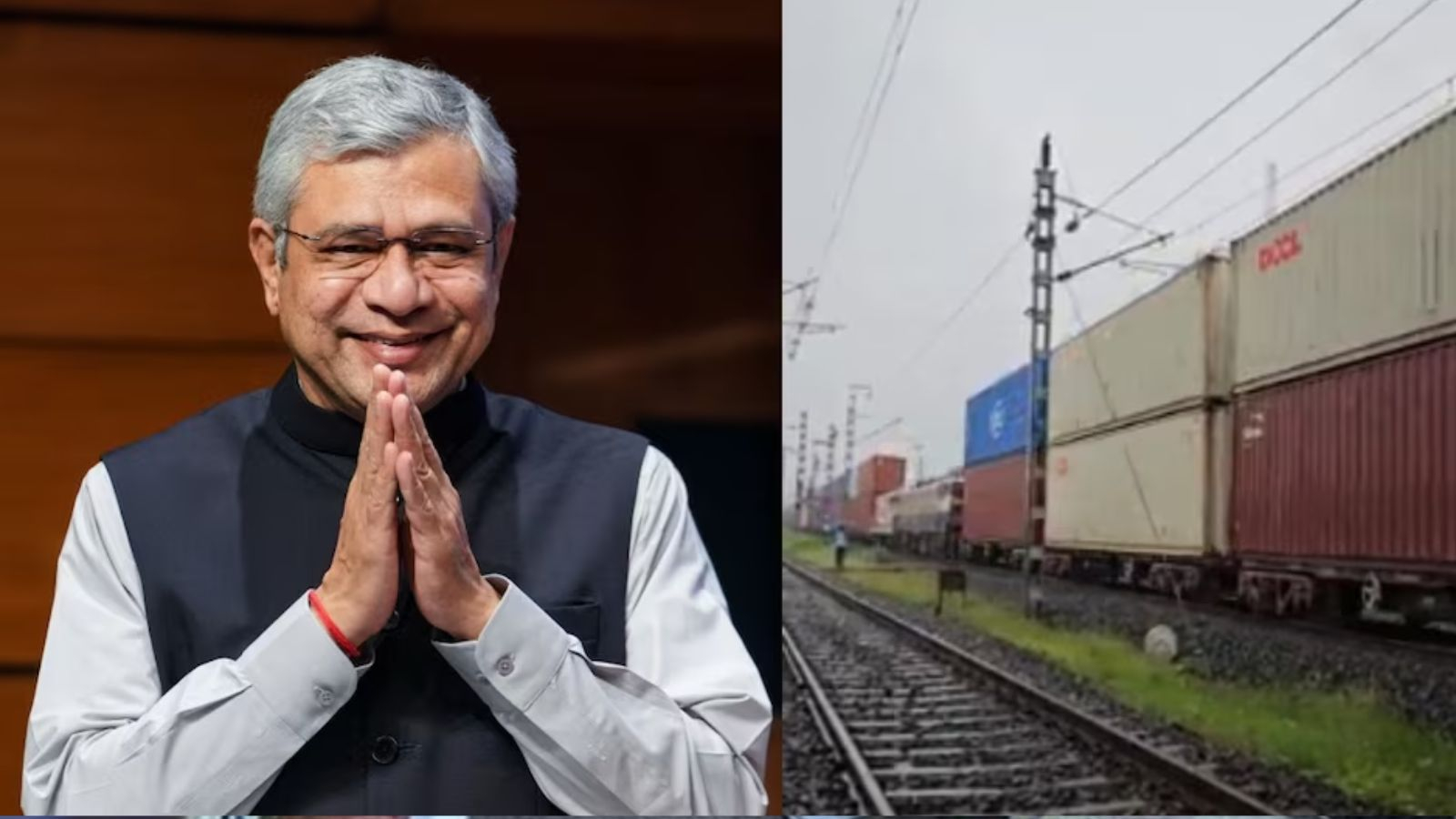 VIDEO: ૩,૯૨૨ ટન વજન, ૧.૩ કિમી લાંબો ટ્રેક, ડબલ ડેકટર કન્ટેનર ટ્રેન ઝડપથી વધી આગળ