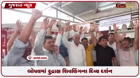 VIDEO: અમદાવાદના બોપલમાં ૫૧ હજાર રુદ્રાક્ષનું ૧૧ ફૂટ ઊંચું શિવલિંગ