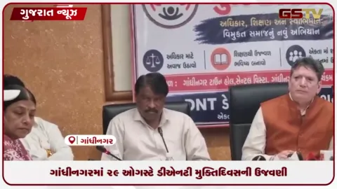 VIDEO: ગાંધીનગરમાં 29 ઓગસ્ટે DNT મુક્તિ દિવસની ઉજવણી