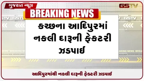 VIDEO: કચ્છના આદિપુરમાંથી નકલી દારૂ બનાવતી ફેક્ટરી ઝડપાઈ, 600 લીટર કેમિકલ મળ્યું