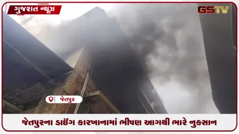 VIDEO: જેતપુરની ડાઈંગ ફેક્ટરી ભીષણ આગ