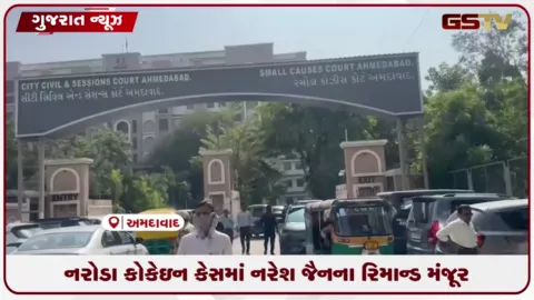 VIDEO: અમદાવાદ નરોડા કોકેઇન કેસમાં આરોપી નરેશ જૈનના 7 સપ્ટેમ્બર સુધી રિમાન્ડ મંજૂર