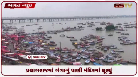 VIDEO: પ્રયાગરાજમાં ગંગાનું પાણી મંદિરમાં ઘૂસ્યું