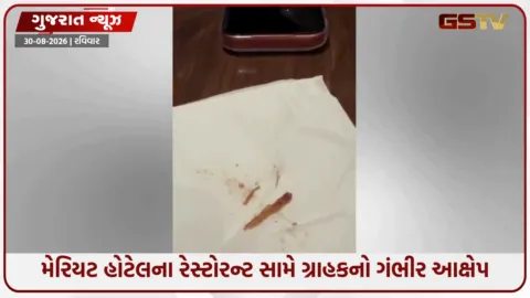 VIDEO: સુરતની મેરિયટ હોટેલના રેસ્ટોરન્ટમાં ગંભીર બેદરકારી, કૂકીઝમાંથી લાકડાનો અણીદાર ટુકડો નીકળ્યો, વીડિયો વાયરલ