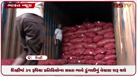 VIDEO: દિલ્હીમાં ૩૫ રૂપિયા પ્રતિ કિલોના સસ્તા ભાવે ડુંગળીનું વેચાણ શરૂ થશે
