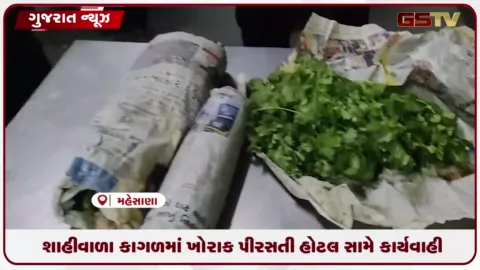 VIDEO: મહેસાણામાં ફૂડ રેપિંગ માટે શાહીવાળાના કાગળનો ઉપયોગ કરવા બદલ આ હોટલને દંડ