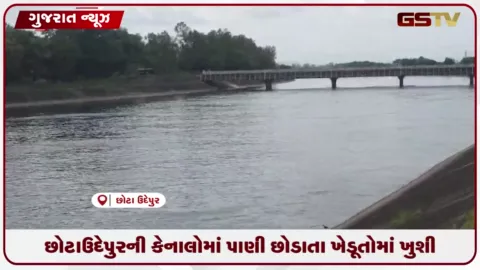 VIDEO: GSTV ઇમ્પેક્ટ બાદ છોટાઉદેપુરના ત્રણ તાલુકાની કેનાલોમાં નર્મદાનું પાણી છોડાયું