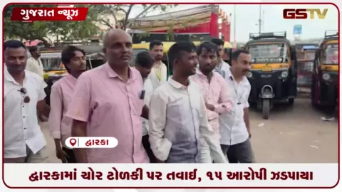 VIDEO: દ્વારકામાં ચોર ટોળકી પર તવાઈ, 15 આરોપી ઝડપાયા