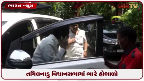 VIDEO: તમિલનાડુ વિધાનસભામાં ભારે હોબાળો: મુખ્યમંત્રી વિજયના ભ્રષ્ટાચારના આરોપો સામે DMK ધારાસભ્યો બહાર ખદેડાયા