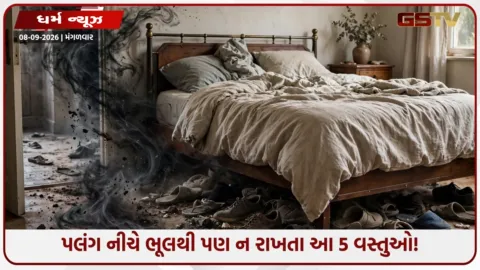 VIDEO: Vastu Tips : પલંગ નીચે ક્યારેય ન મુકશો આ 5 સામાન, વધશે તણાવ અને પૈસાની તંગી!