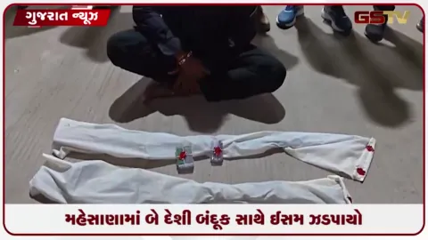 VIDEO: મહેસાણામાં બે દેશી બંદૂક સાથે ઈસમ ઝડપાયો