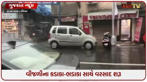 VIDEO: અમદાવાદમાં ગાજવીજ સાથે ધોધમાર વરસાદ, અનેક વિસ્તારોમાં પાણી ભરાયા
