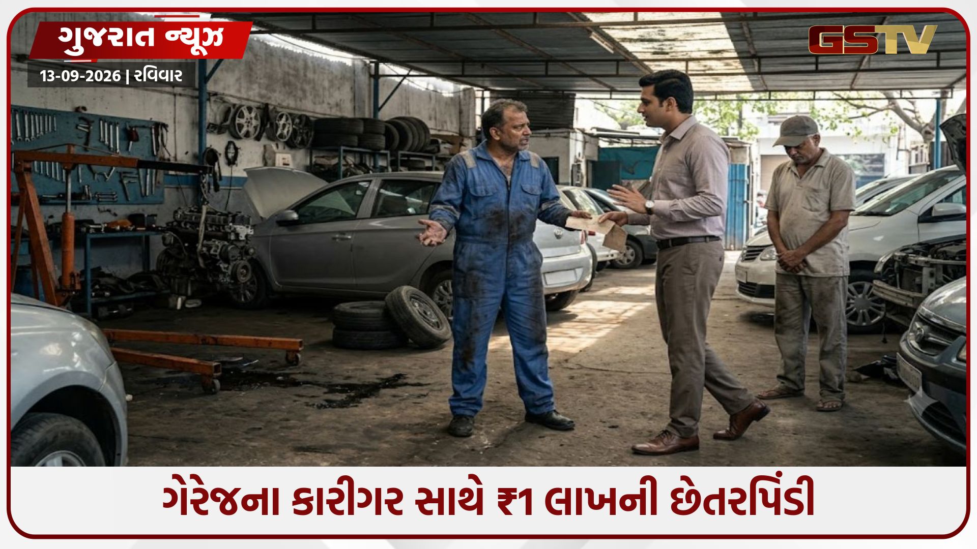 Vadodara / નિવૃત્ત પી.આઈ.ની ભલામણ પર ભરોસો કરવો ભારે પડ્યો: ગેરેજના કારીગર સાથે ₹1 લાખની છેતરપિંડી